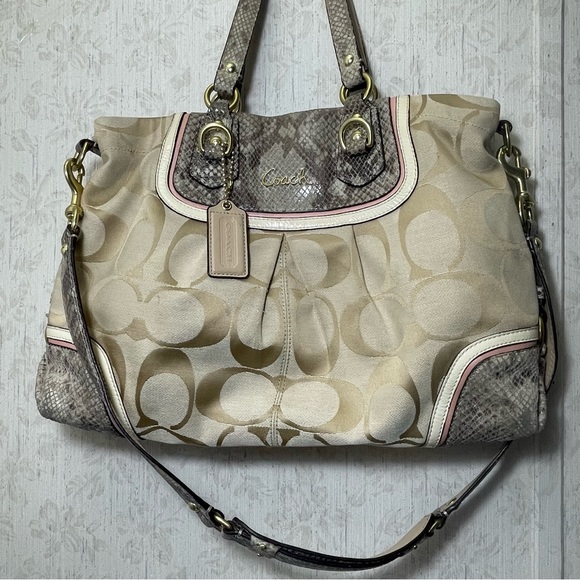 Coach Handbags - Coach Signature Ashley Spectator Shoulder Bag No.C1320- F24889